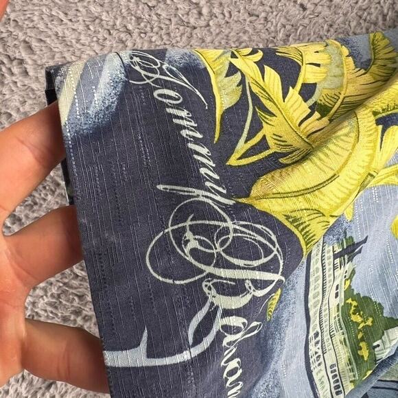 Tommy Bahama Shirt Mens Large Blue Green Floral Jazz King of Blues All over loop - Picture 8 of 10